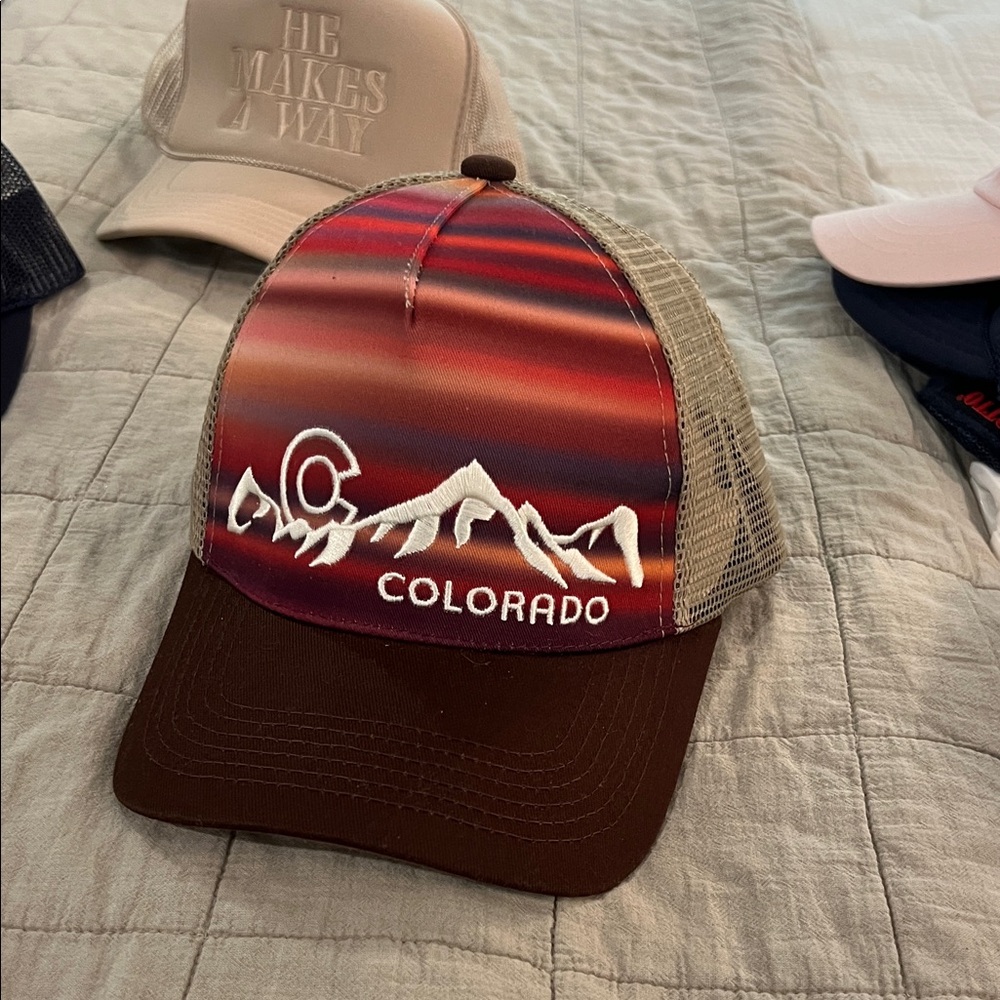 Colorado Mountain Sunset Cap